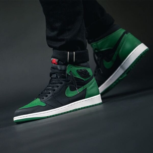 First Copy Shoes Nike Air Jordan Retro 1 High Pine Green Black