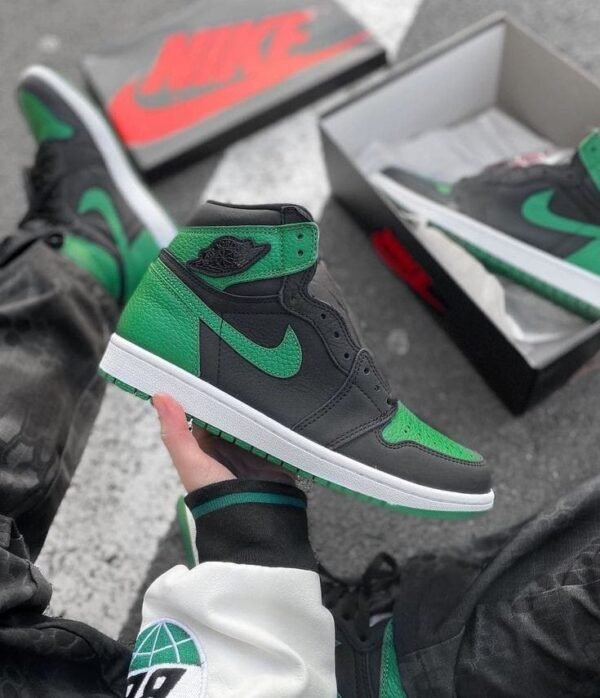 First Copy Shoes Nike Air Jordan Retro 1 High Pine Green Black