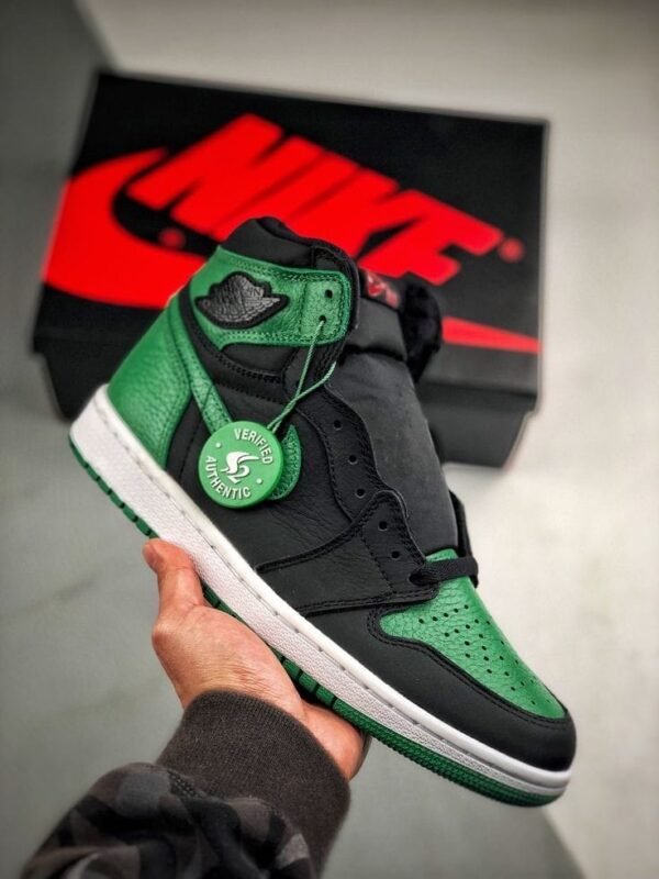 First Copy Shoes Nike Air Jordan Retro 1 High Pine Green Black