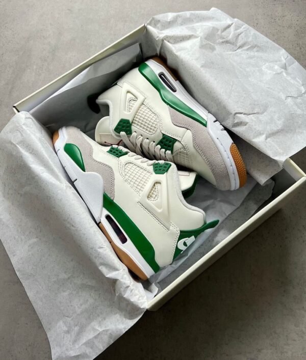 First Copy Shoes Nike Air Jordan Retro 4 Pine Green