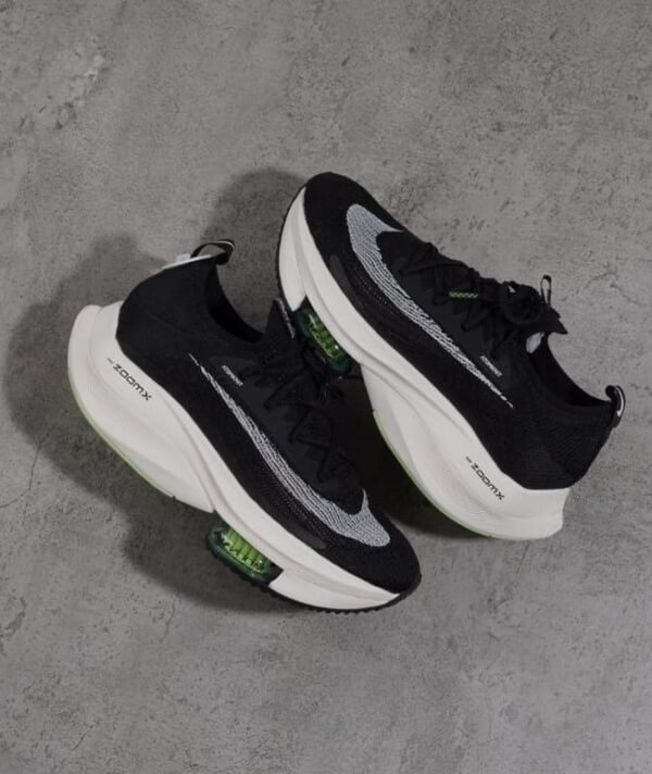 First Copy Shoes Nike Air Zoom Alphafly Black White Running Shoes