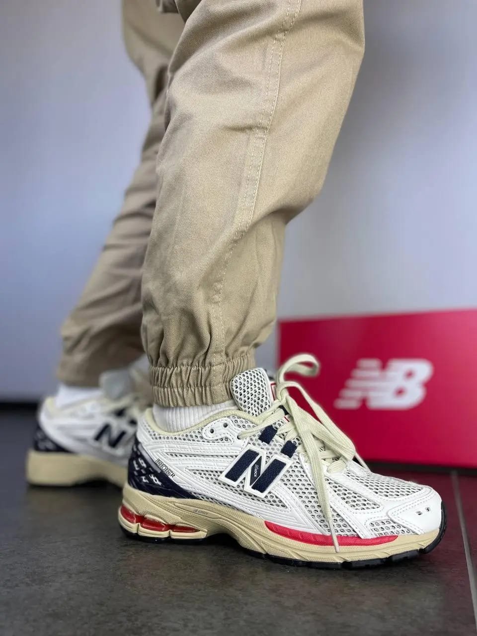 First Copy Shoes New Balance 1906R Sea Salt Eclipse True Red 5 First Copy Shoes New Balance 1906R Sea Salt Eclipse True Red