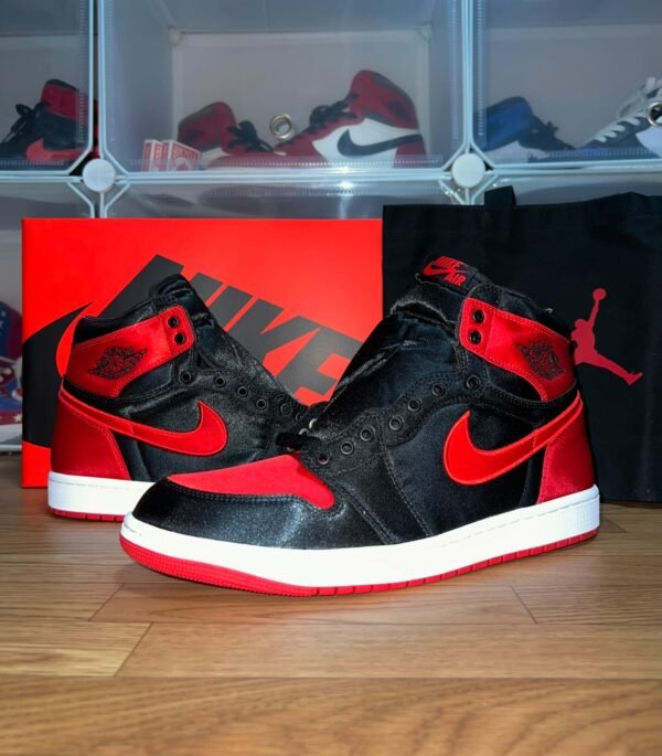 First Copy Shoes Nike Air Jordan Retro 1 High Satin Bred Semi UA