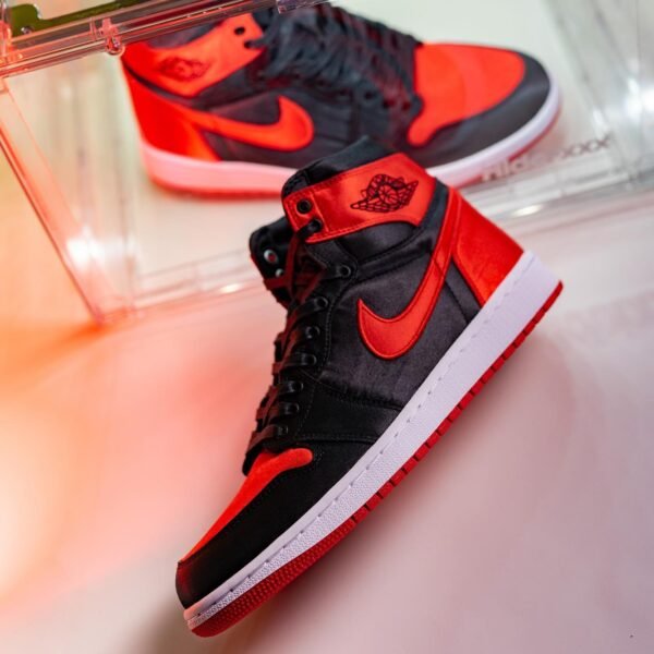 First Copy Shoes Nike Air Jordan Retro 1 High Satin Bred Semi UA