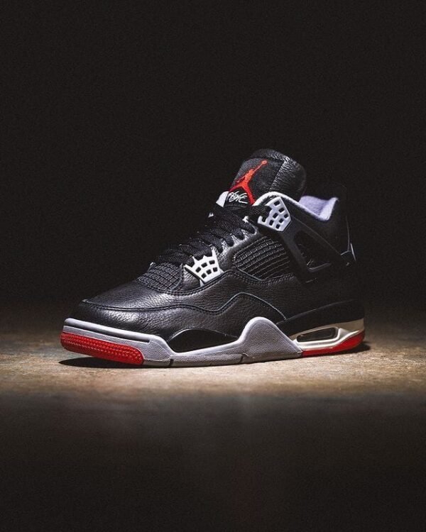 First Copy Shoes Nike Air Jordan Retro 4 Bred Reimagined Leather