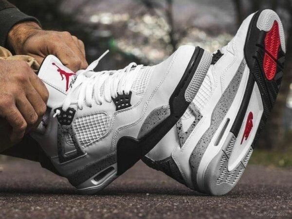 First Copy Shoes Nike Air Jordan Retro 4 White Cement