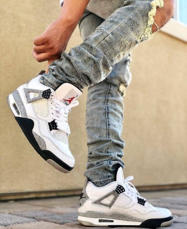 First Copy Shoes Nike Air Jordan Retro 4 White Cement