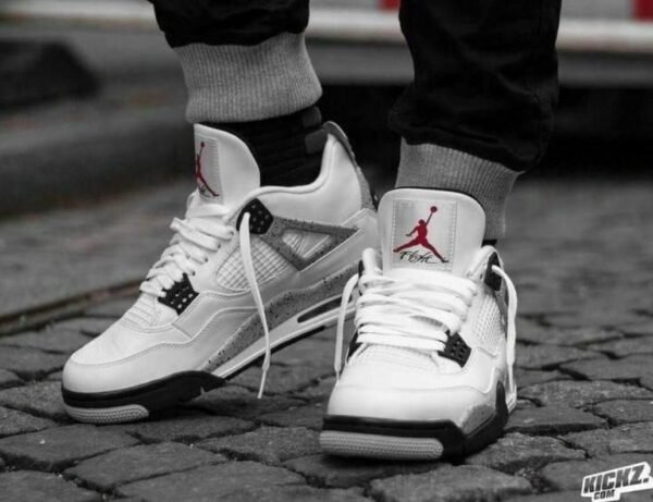 First Copy Shoes Nike Air Jordan Retro 4 White Cement