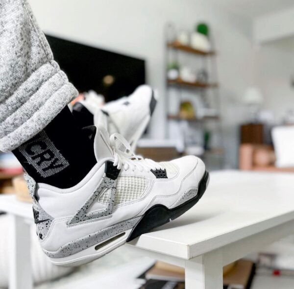 First Copy Shoes Nike Air Jordan Retro 4 White Cement