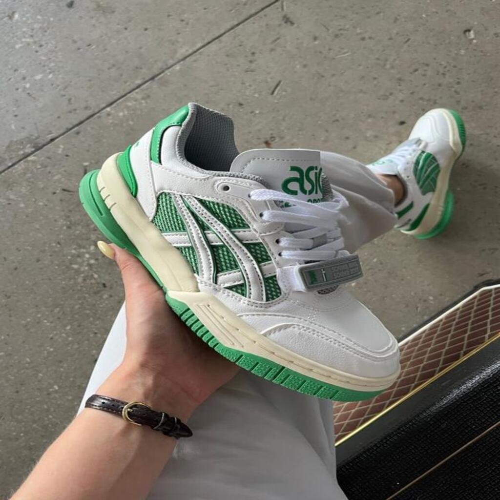 First Copy Shoes Asics Gel Spotlyte Low V2 White Green