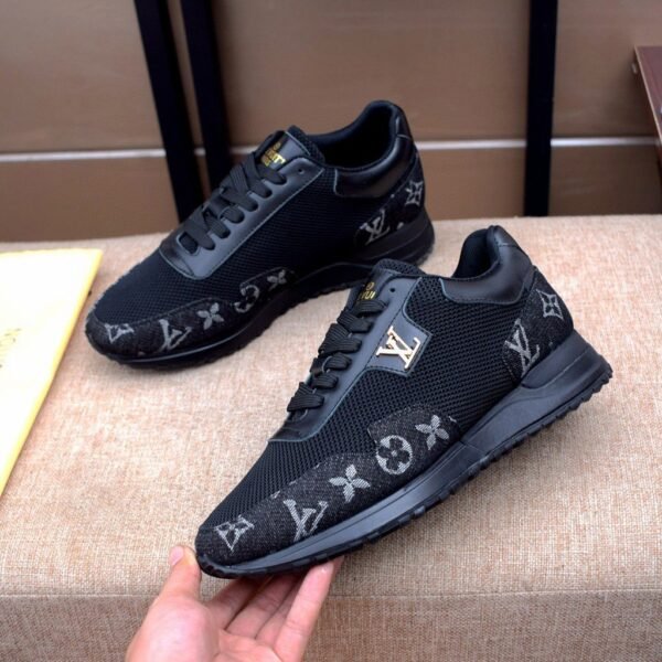 First Copy Shoes Louis Vuitton LV Runaway Monogram Denim Black