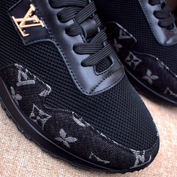 First Copy Shoes Louis Vuitton LV Runaway Monogram Denim Black