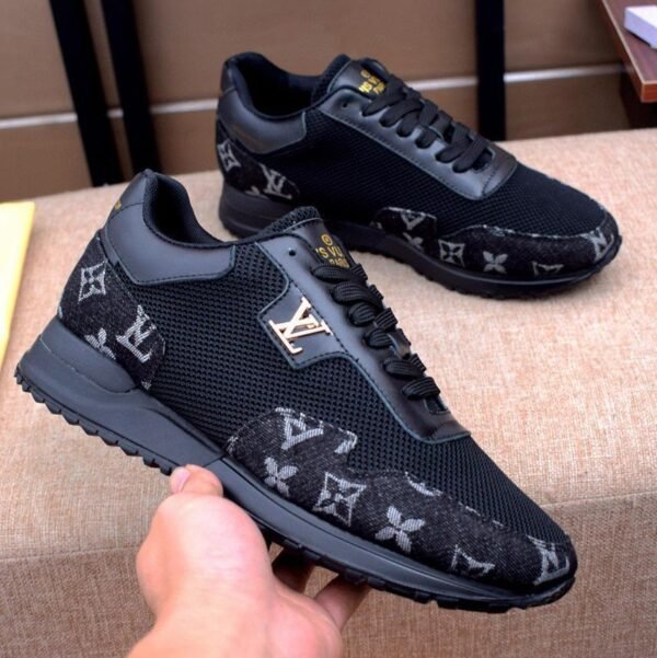 First Copy Shoes Louis Vuitton LV Runaway Monogram Denim Black