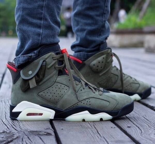 First Copy Shoes Nike Air Jordan Retro 6 Travis Scott Olive