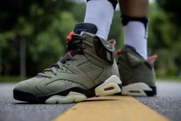 First Copy Shoes Nike Air Jordan Retro 6 Travis Scott Olive