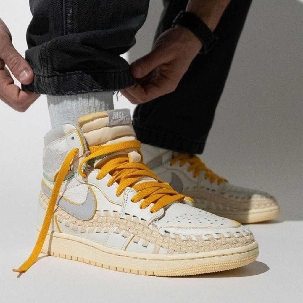 First Copy Shoes Nike Air Jordan Retro 1 High Union LA x BBS Woven