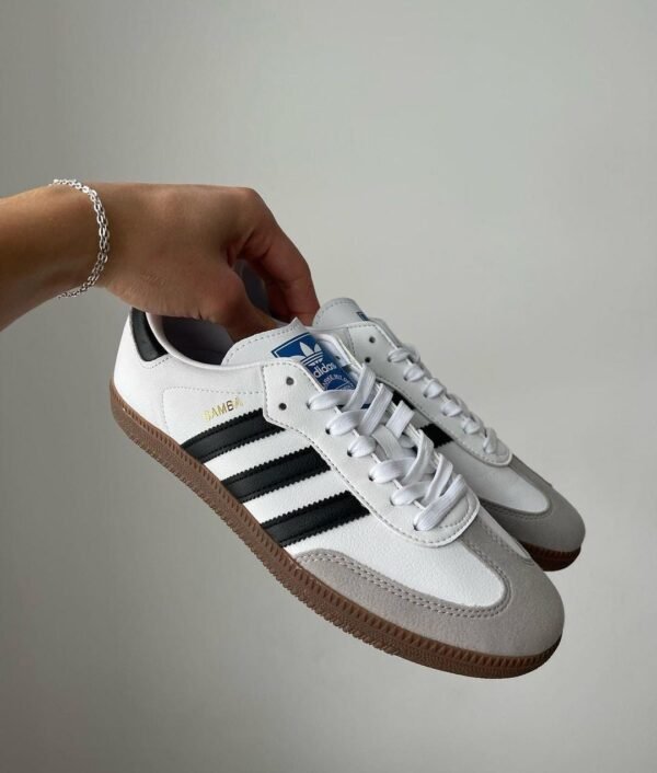 First Copy Shoes Adidas Samba White To Black