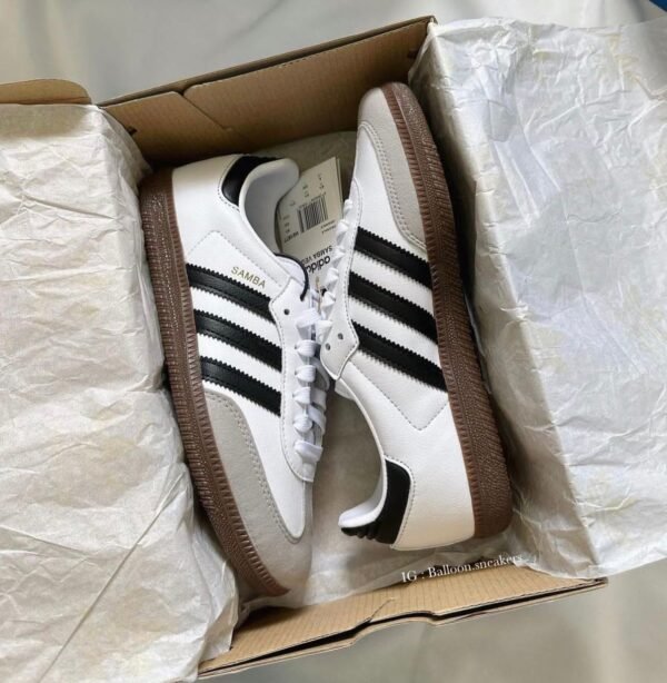 First Copy Shoes Adidas Samba White To Black