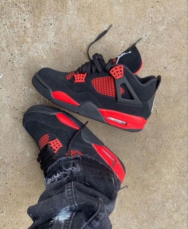 First Copy Shoes Air Jordan Retro 4 Red Thunder