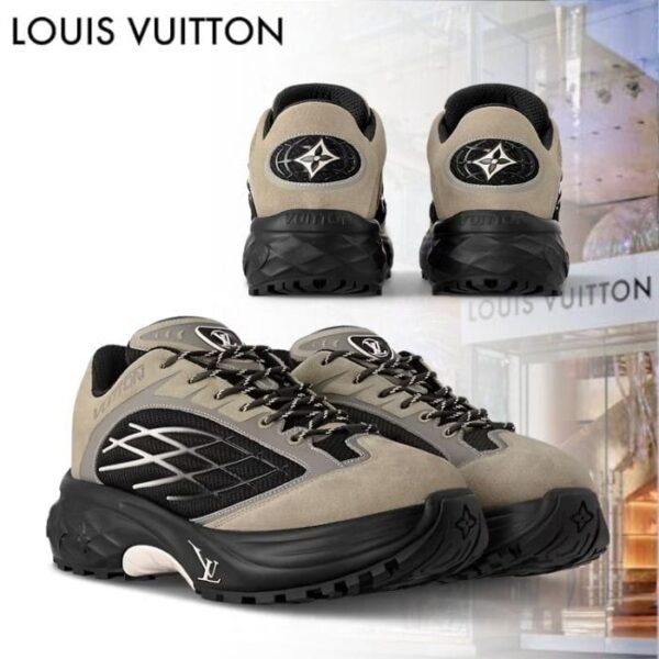 First Copy Shoes Louis Vuitton LV Discovery Lace Up Brown