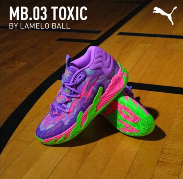 First Copy Shoes Puma Lamelo MB 03 Toxic