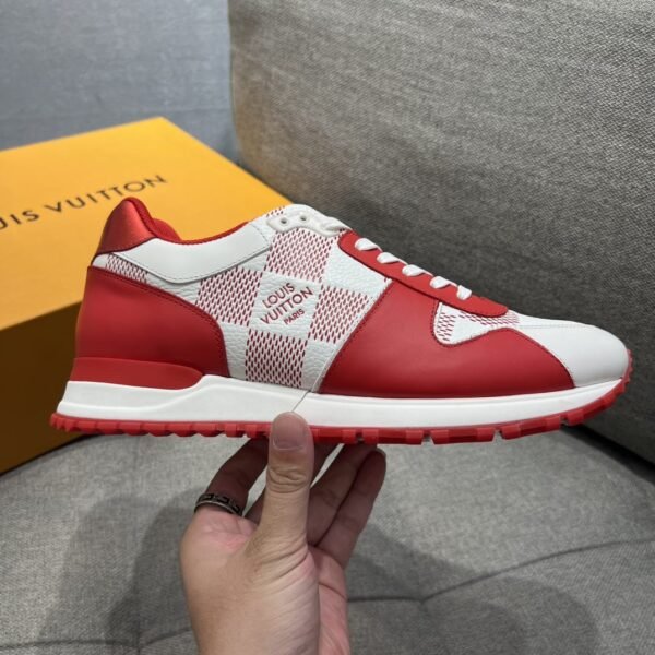 First Copy Shoes Louis Vuitton LV Leather Calfskin White Red