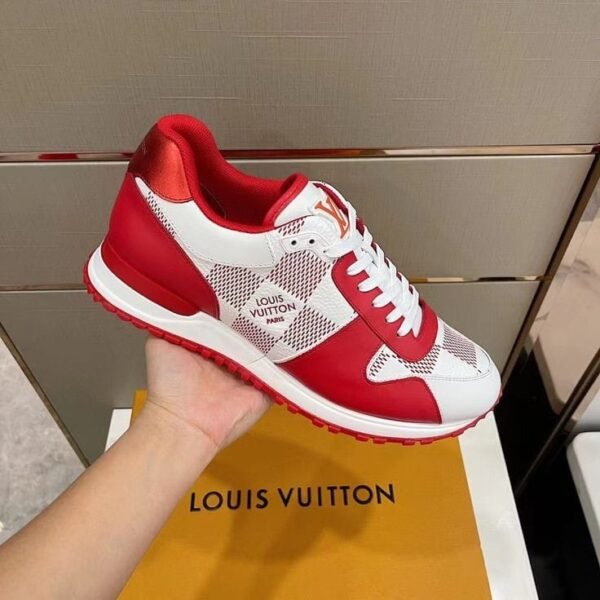 First Copy Shoes Louis Vuitton LV Leather Calfskin White Red