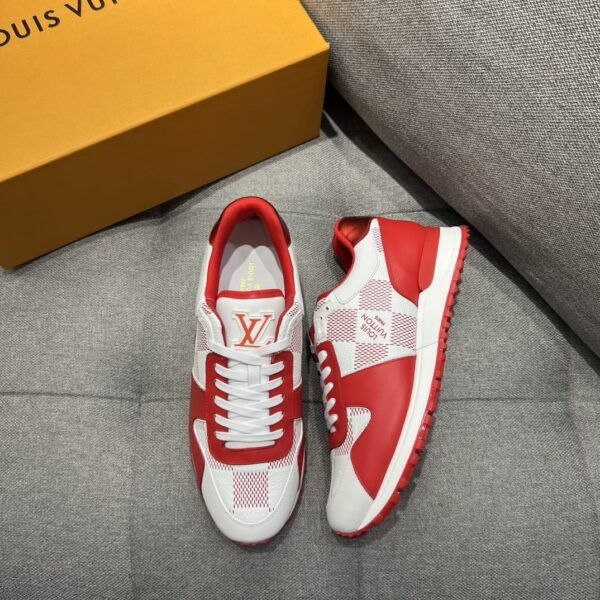 First Copy Shoes Louis Vuitton LV Leather Calfskin White Red