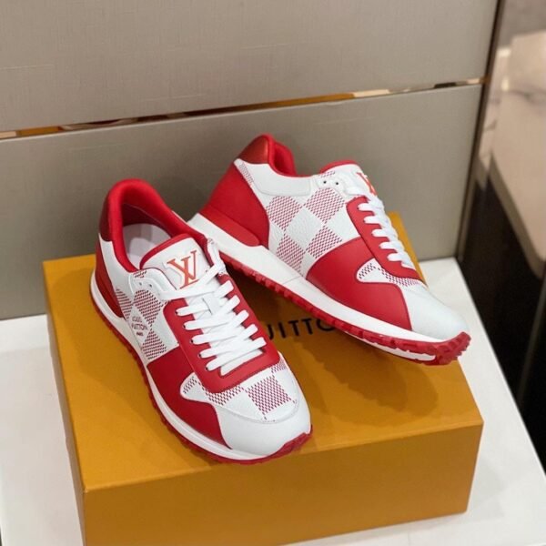 First Copy Shoes Louis Vuitton LV Leather Calfskin White Red