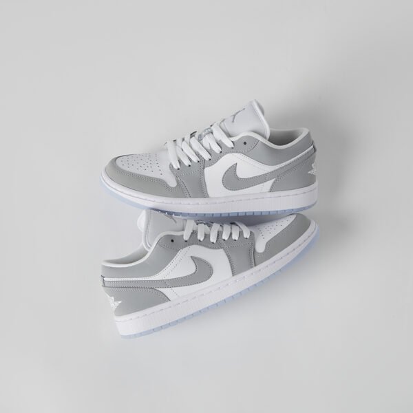 First Copy Shoes Nike Air Jordan Retro 1 Low Wolf Grey