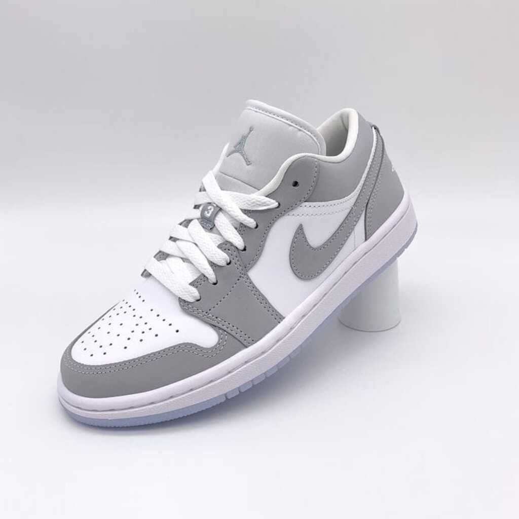 First Copy Shoes Nike Air Jordan Retro 1 Low Wolf Grey