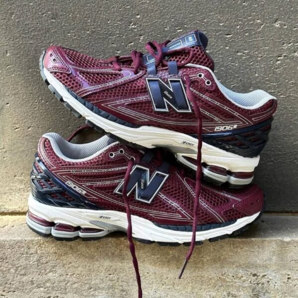 First Copy Shoes New Balance 1906R Burgundy Black