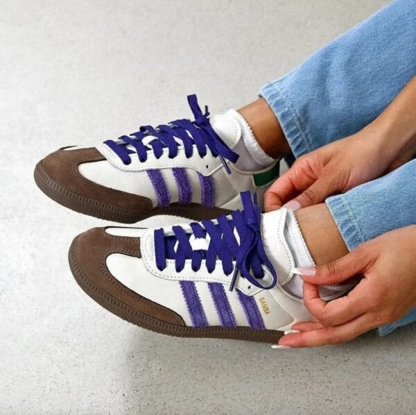 First Copy Shoes Adidas Samba Core Purple Green