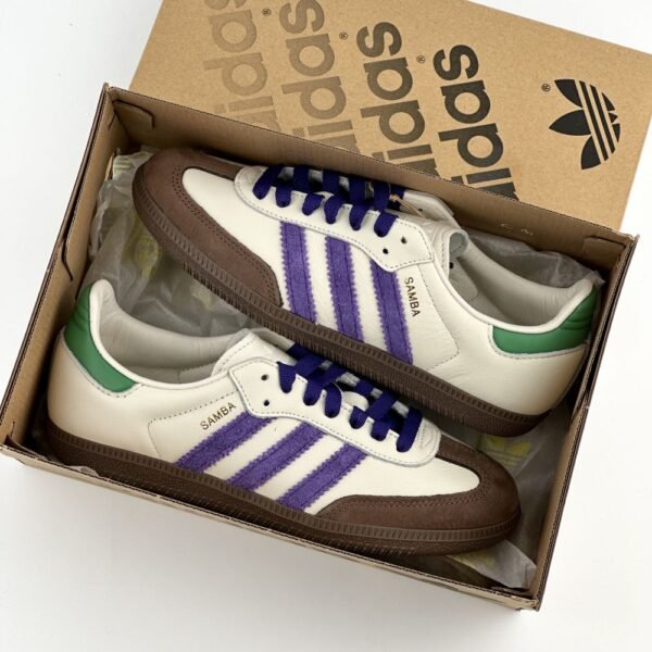 First Copy Shoes Adidas Samba Core Purple Green