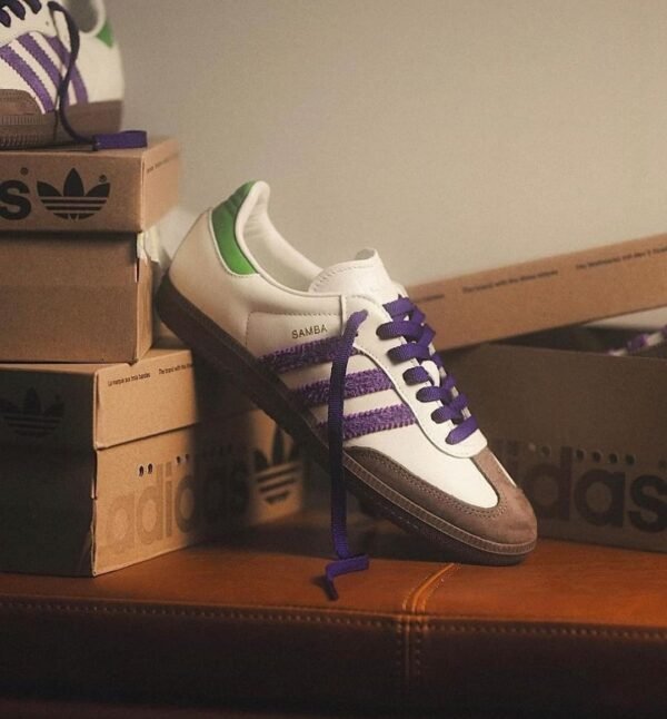 First Copy Shoes Adidas Samba Core Purple Green