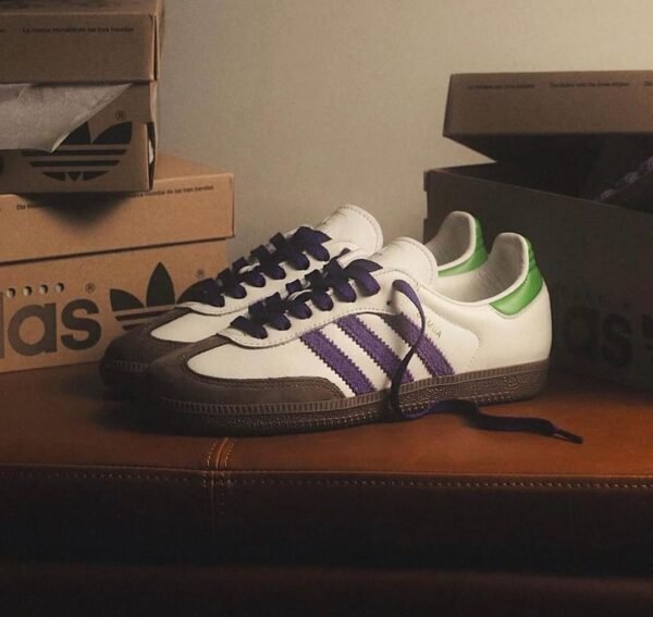 First Copy Shoes Adidas Samba Core Purple Green