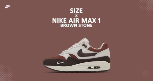 First Copy Shoes Nike Airmax 1 Brown Stone