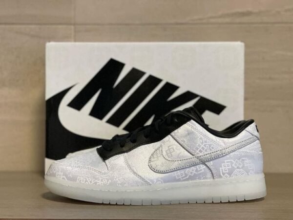 First Copy Shoes Nike Dunk Low Clot x Fragment White