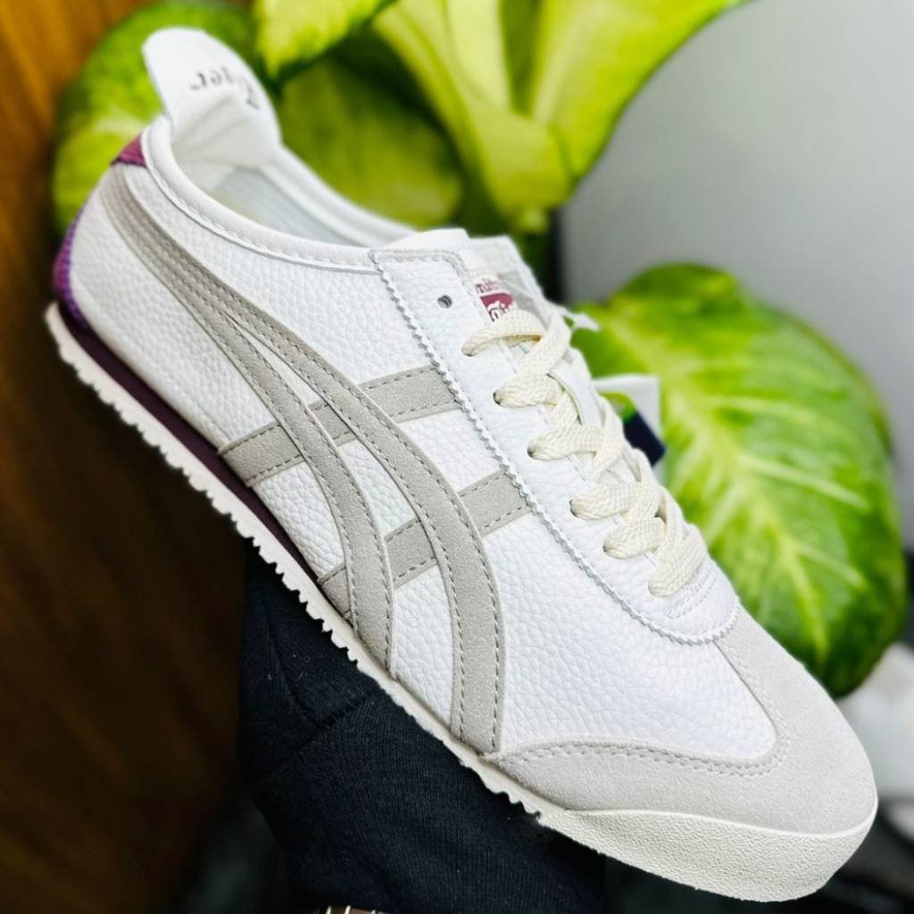 First Copy Shoes Onitsuka Tiger Mexico 66 White-Grey Berry