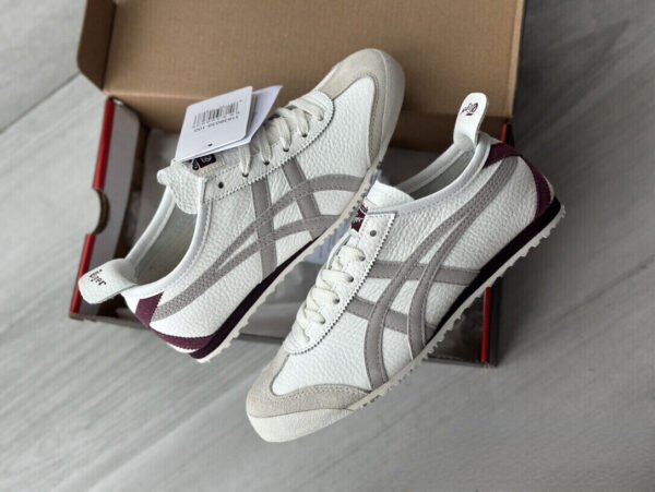 First Copy Shoes Onitsuka Tiger Mexico 66 White-Grey Berry