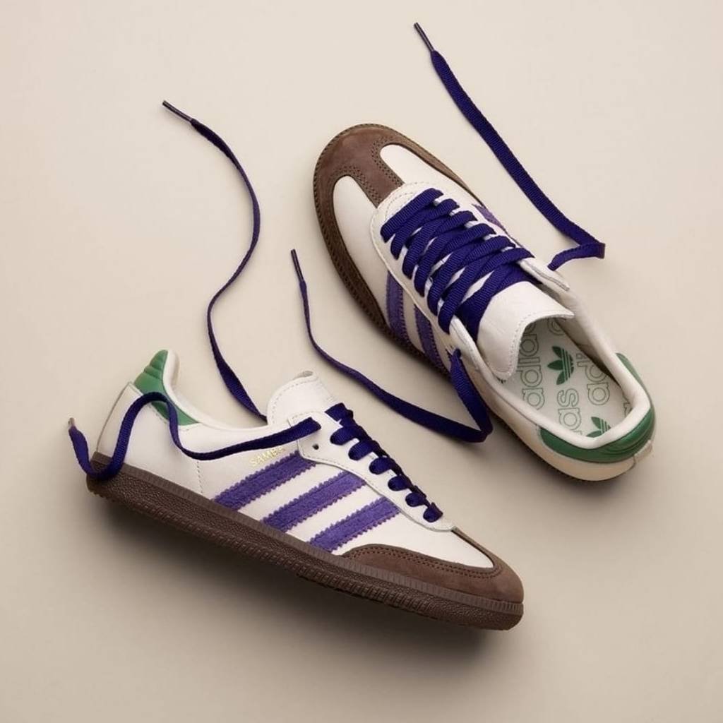 First Copy Shoes Adidas Samba Core Purple Green