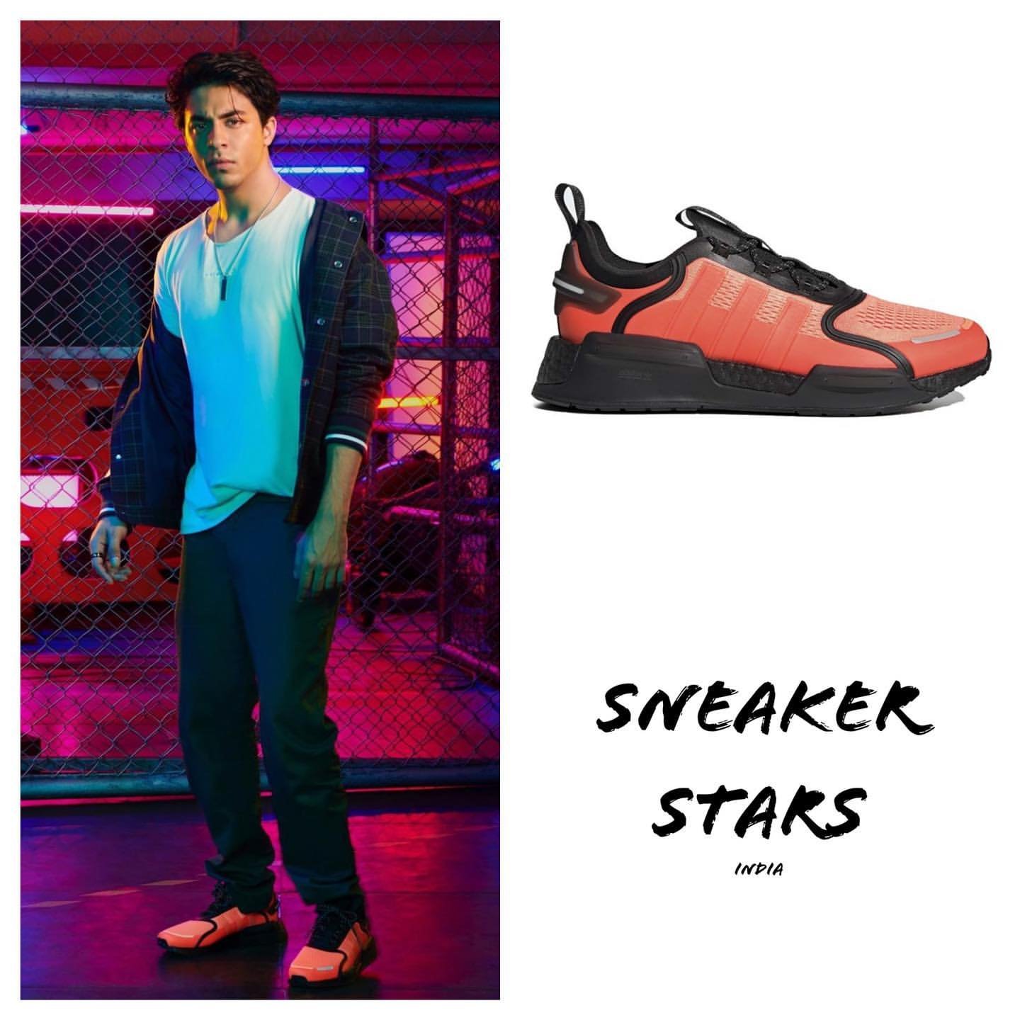 Aryan Khan wearing Adidas NMD_V3