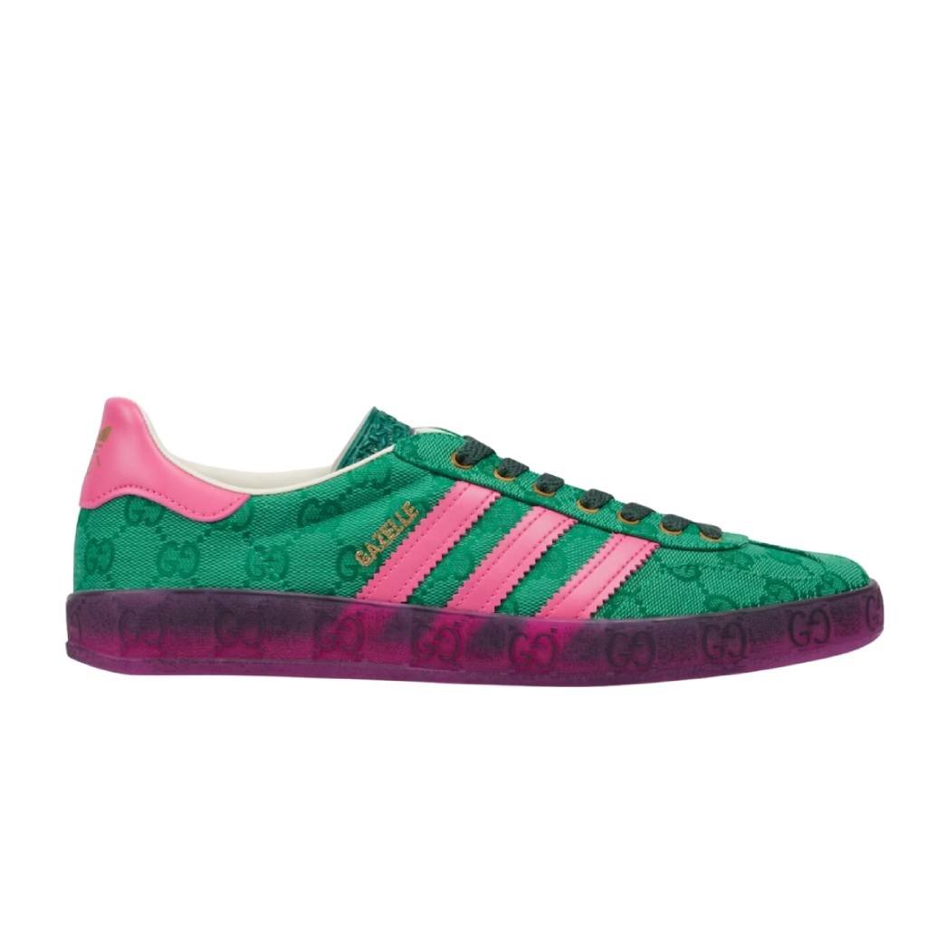 First Copy Shoes Adidas x Gazellee Green Pink