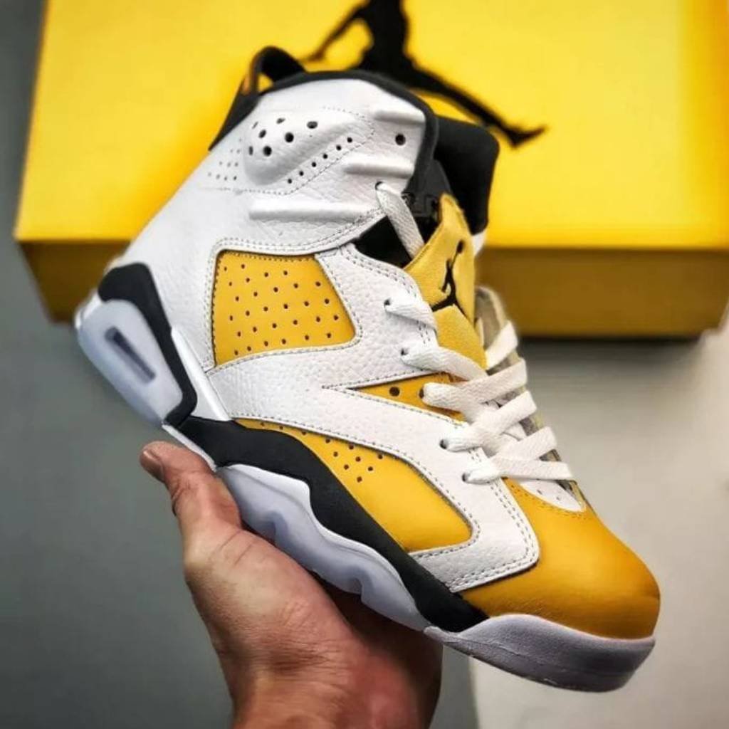 First Copy Shoes Air Jordan Retro 6 GS Yellow Ochre