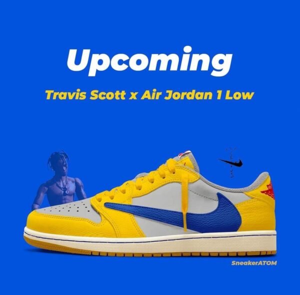 First Copy Shoes Travis Scott X Air Jordan 1 Low OG Canary