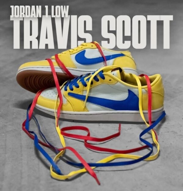 First Copy Shoes Travis Scott X Air Jordan 1 Low OG Canary
