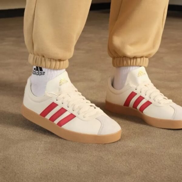 First Copy Shoes Adidas Court VL Cream Red