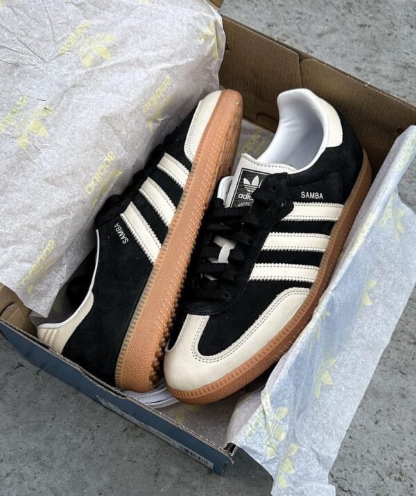 First Copy Shoes Adidas Samba Core Black Wonder White