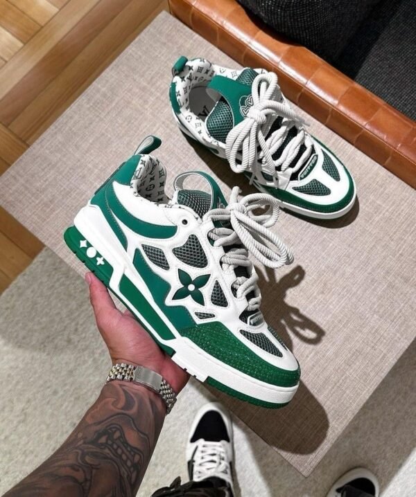 First Copy Shoes Louis Vuitton Trainer Green Skater