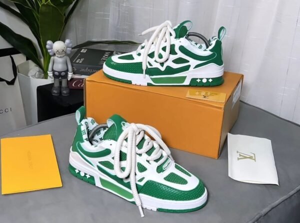 First Copy Shoes Louis Vuitton Trainer Green Skater